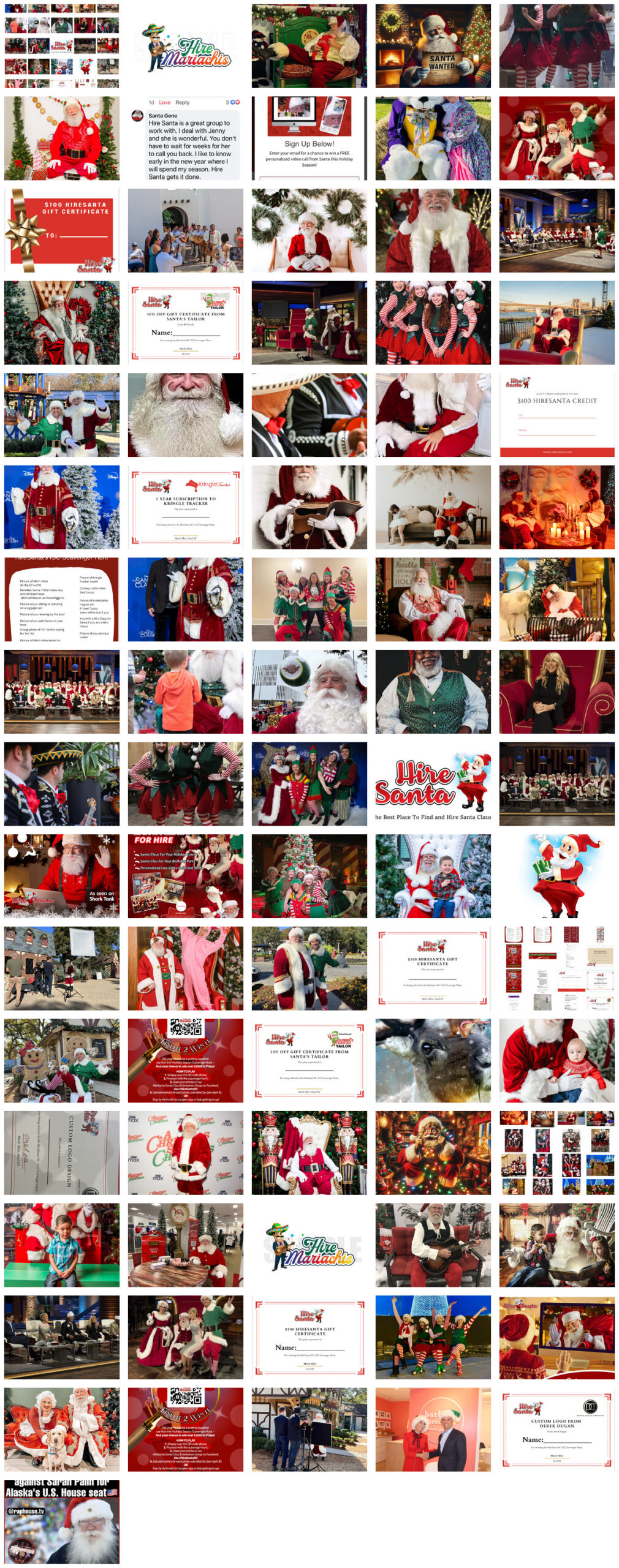 Professional Santa Claus in Richmond Virginia greeting a child during a holiday visit